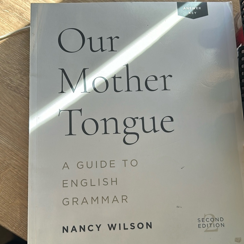 Our Mother Tongue Answer Key 2nd Edition